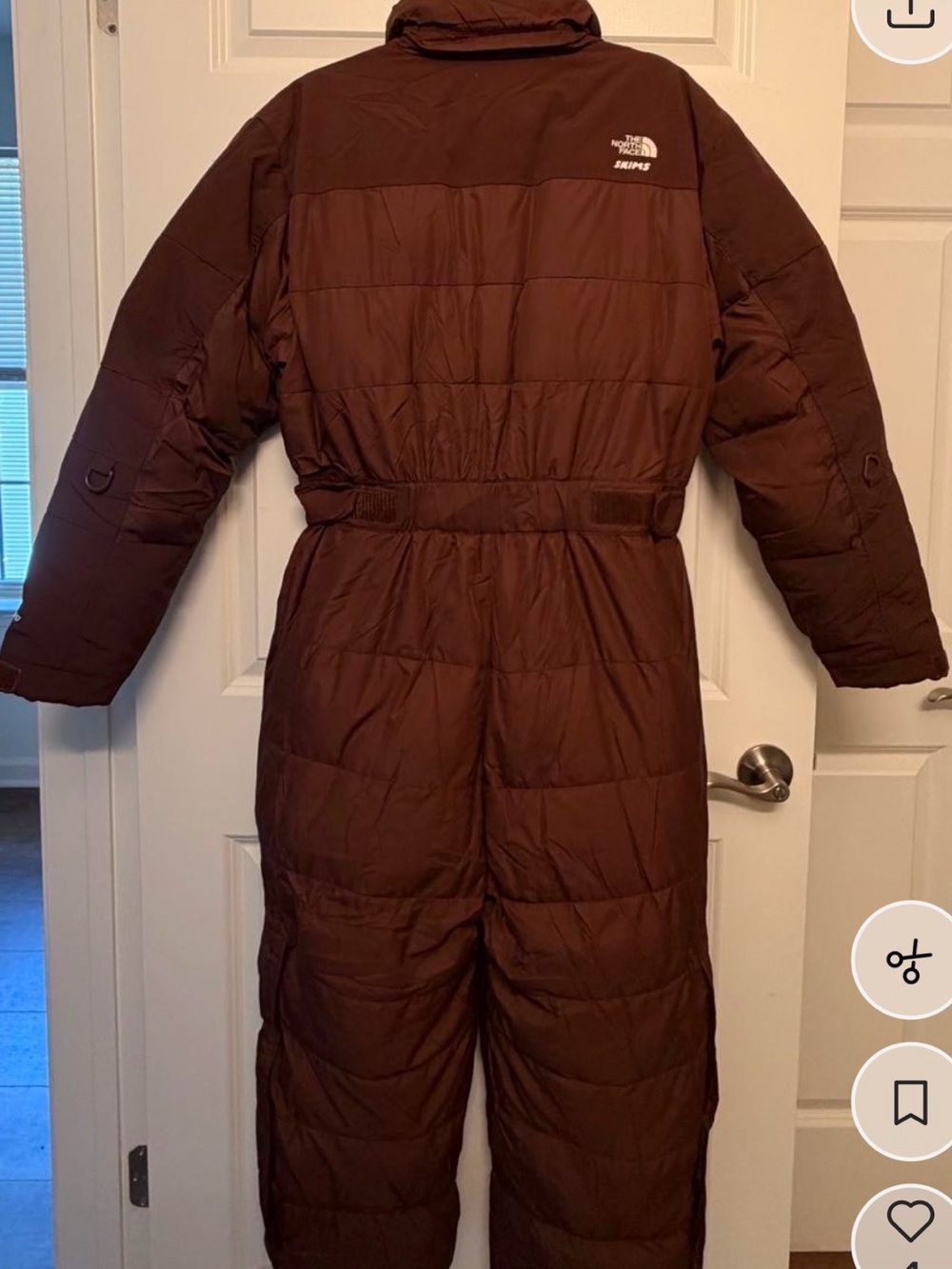 The North Face Brown Insulated One-Piece Bunting